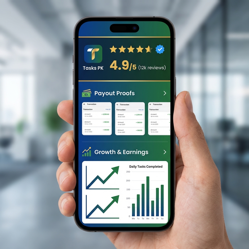 New Pakistani Earning App Today: Tasks PK Review